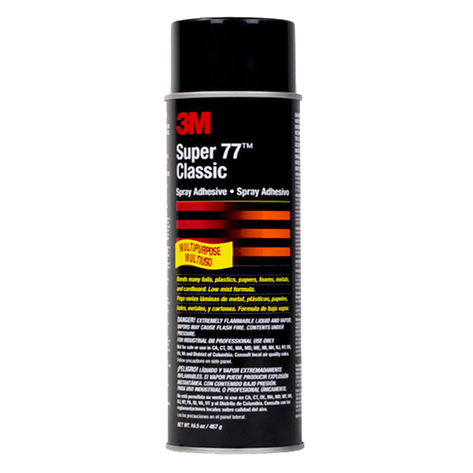BGR Packaging : 3M Super 77 Spray Adhesive, 12 Cans/Case