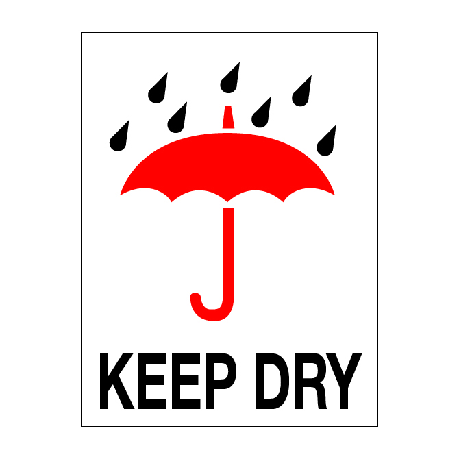 Keep Dry labels