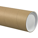 Mailing Tubes, Snap-Seal, Round, Kraft, 1 1/2 x 9, .060 thick