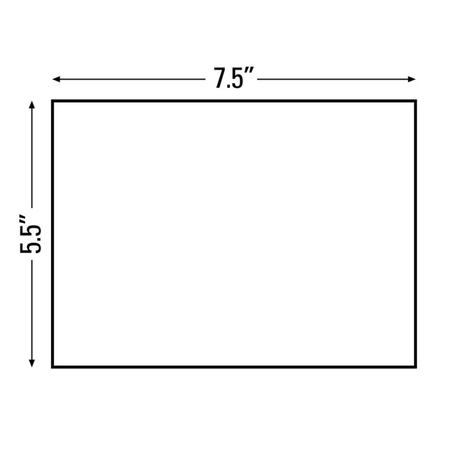 Packing List Clear Envelopes 7 x 5.5