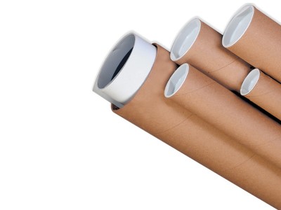 Mailing Tubes with Caps, 1.5 inch x 12 inch (4 Pack)