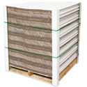 Cardboard Edge Protectors 24'' X 2'' X 2'' Pack of 100 cardboard protectors  for pallets, White V-Board Reinforced Edges/Corners for Shipping, Corner